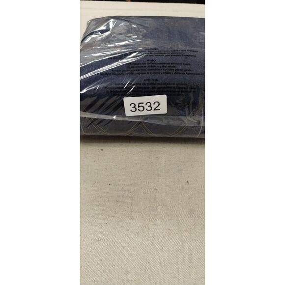 Wrangler Mens Jeans Dark Wash Denim Button Straight Leg Relaxed Fit Blue 48X32 - Picture 12 of 12